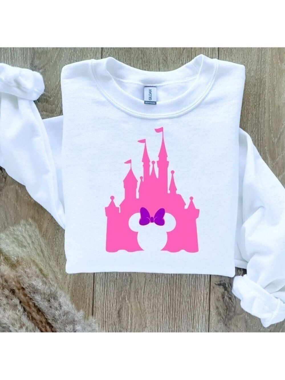 Disney Castle Minnie Mouse Ears Sweatshirt Sweater